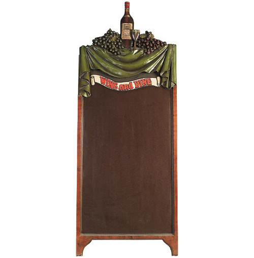 Wine and Dine Chalkboard with Stand 62" Tall