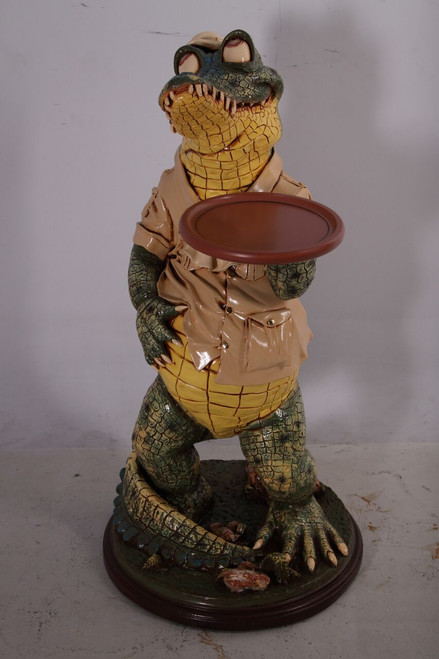 Crocodile Butler with Tray 39" Room Scene