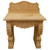 Carved Beige Marble Vanity Sink