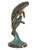 Manatee Mom and Baby on Marble Base in Special Patina 21 Inches Tall Room Scene