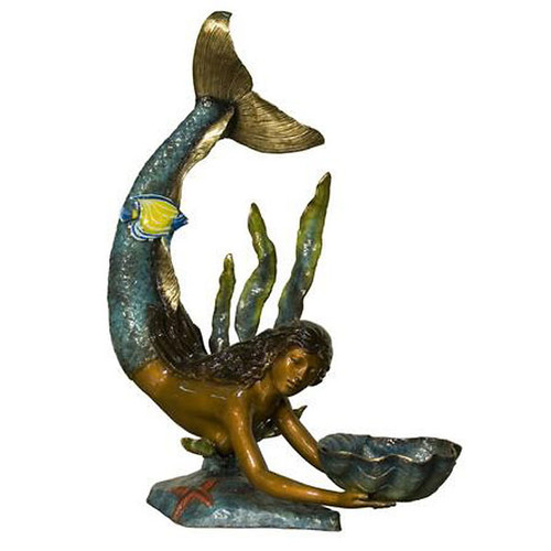 Mermaid Swimming in Special Patina