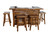 Adirondack Teak Bar Set of 5 (KIT) Room Scene