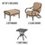 Grand Bonaire Weave Outdoor Club Chair Set of 5 Room Scene