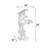 Friends Three Jumping Dolphins on Marble Base 23 Inches Tall Close Up Image