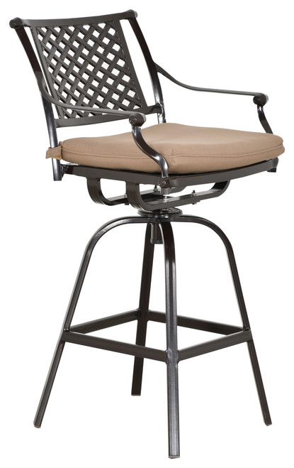 Savannah Outdoor Aluminum Bar Stool Room Scene