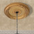 Golden Leaf Chandelier Ceiling Medallion 24 Inch Diameter