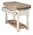 Farmhouse Island Work Console  White Chalk and Natural Close Up Image