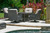 Monterey Fire Pit Swivel Rocker Chat Set 5 (KIT) Close Up Image