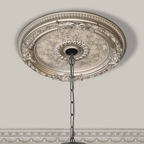 Petite Round Champagne Ceiling Medallion  24 Inch Diameter