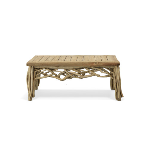 Natural Teak Branch Grizzly Adams Coffee Table 49 Inches