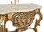 Platine Hand Carved Vanity  w Sink and Creama Marfil Marble Close Up Image
