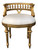 Gold Genoa Cream Vanity Chair Room Scene