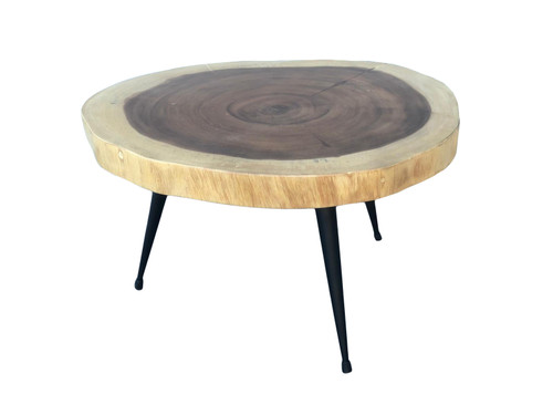 Suar Wood  Round Coffee Table