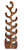 Suar Wood 12 Bottle Wine Holder Natural Finishing Close Up Image