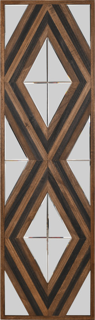 Contemporary Aspen Double Diamond Multi Tone 72 Inch Mirror
