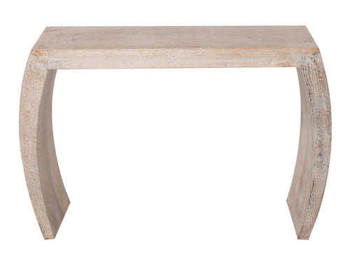 Mountain Studios Curved All Natural Slab Console Table