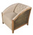 Arabesque Panel Design Wood Chair 30 Inches