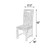 Cinnamon Amber  Dining Chair Close Up Image
