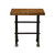 Wood and Industrial Iron Mango Parquet Lamp Table 24 Inch