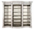 Mystique Gray Buckingham Curved Library Bookcase