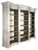 Mystique Gray Buckingham Curved Library Bookcase Close Up Image