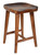 Contoured Seat Suar Wood Counter Stool