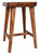 Contoured Seat Suar Wood Counter Stool Close Up Image