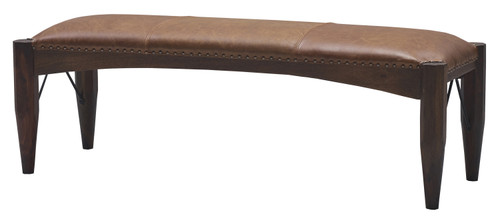 Mountain Tannery Craftsman Style Leather Bench 60 Inches