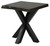 Mountain Studio Natural Live Edge Wood and Steel Side Table 24 Inch
