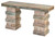 Bayshore Console,Sofa Entry Table 58 Inch Solid Wood, Coastal Wash Finish
