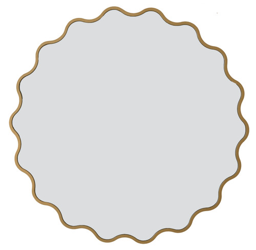 31.5 Inch Scalloped Accent Mirror