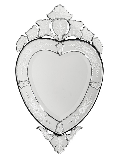 Venetian Glass Hear Mirror