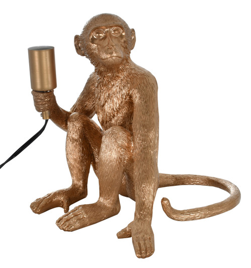 Golden Monkey Sitting Table Lamp
