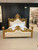Grand Carved Mahogany Tufted Poster King Bed