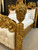 Grand Carved Mahogany Tufted Poster King Bed Room Scene
