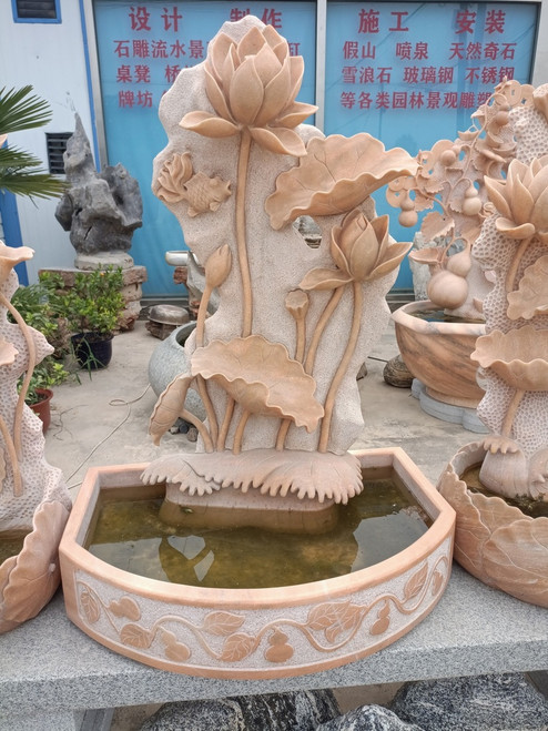 Sun Glow Marble Fountain