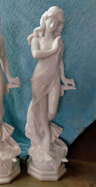 White  Marble Lady Statue