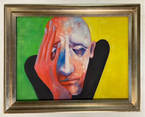 Modern Portrait of  Sad Man  Framed 30x40