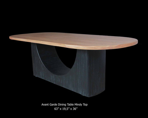 Avant Garde Teak Dining Table Room Scene