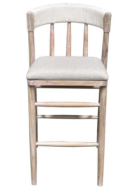 Alto Back Barstool White Wash