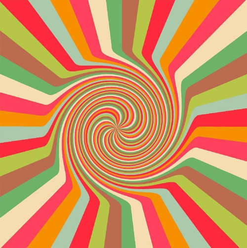Retro Swirl Acrylic Wall Decor