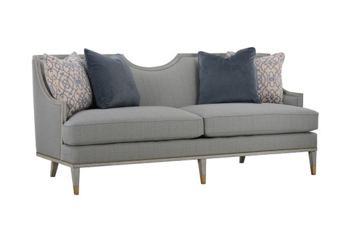161 - Intrigue  Collection Transitional  HARPER VINTAGE BLUE SOFA