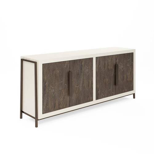 289 - Blanc Credenza 4 Door Close Up Image