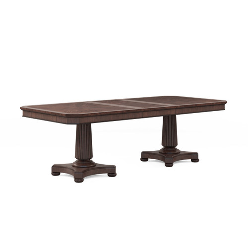 328 - Revival Double Pedestal Dining Table Close Up Image